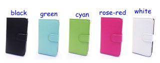 Cool Deluxe PU Leather Wallet Card Holder Case Cover for LG Optimus L5 E610 E612