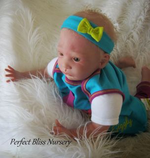 Reborn Doll Baby Girl Sweet Pea Awake Sculpt by Laura Lee Eagles