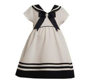 Bonnie Jean Girls Boutique Dress Size 4T Toddler Sailor Nautical Clothing