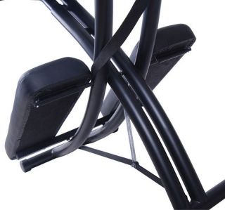 Aosom 2" Foam Folding Curving Portable Massage Spa Chair Black