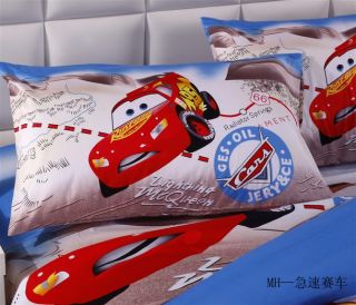 New Cool Speed Racer Cars Cartoon Quilt Cover Kids Duvet Bedding Sets 3pcs Boys