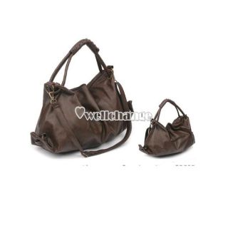 W3LE New Korean Style Lady Hobo PU Leather Handbag Shoulder Bag Fashion