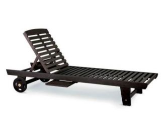 Outdoor Deck Patio Pool Eucalyptus Chaise Lounge Lounger Chair Furniture 2 Color