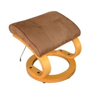 Aosom Coffee Office TV Recliner Vibrating Massage Chair w Ottoman Remote Control