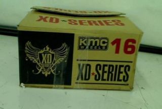 KMC Wheels XD Series Rockstar Dually XD775 Matte Black Rear Wheel 16x6" 8x6 5"