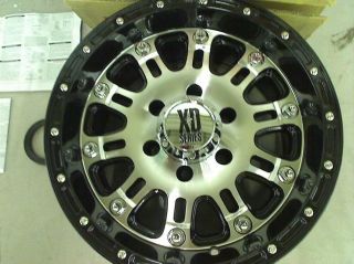 KMC Wheels XD Series Hoss XD795 Gloss Black Machined Wheel 16x8" 6x5 5"