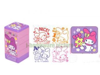 Sanrio License Party Gift Supply 4 Stacks in 1 Self Inking Stamp Stampers Series