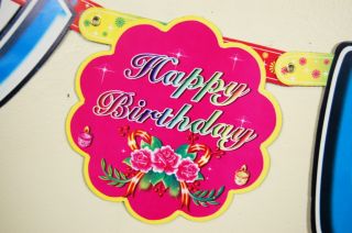 Happy Birthday Party Banner 10 Lot Streamer Decoration Supplies Celebration New