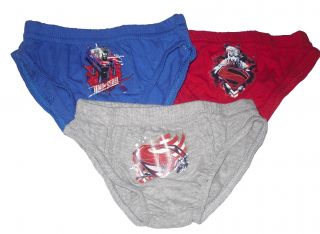 Boys 3 Pack Briefs Pants Underwear Superman 2 8 Years