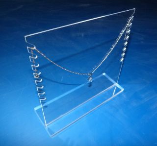 Clear Acrylic Plexiglass Necklace Jewelry Stand Countertop Display 11620 4c
