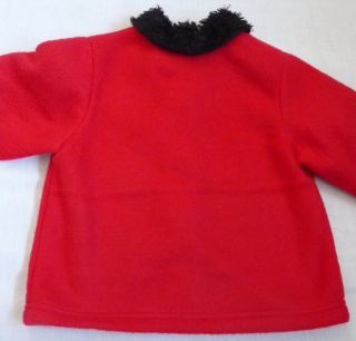 New Girls Red 3 Piece Christmas Outfit Pants Sweater Jacket Size 3T Greendog