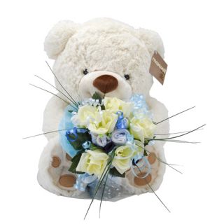 Baby Girl Clothes Bouquet for New Born Shower Gift Bear