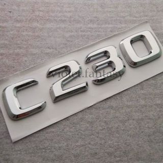 Benz C230 Digital Vehicle Logos Remodel Rear Car Marks Auto Symbols Emblems New