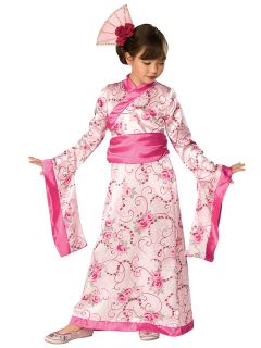 Childs Girls Chinese New Year Asian Princess Fancy Dress Outfit Costume Oriental