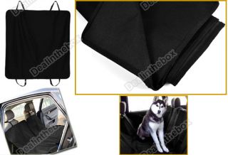 Cradle Dog Car Rear Back Seat Cover Pet Mat Blanket Hammock Protector Black New