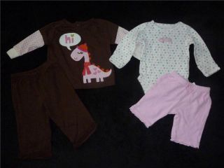 Baby Girl Outfit Clothes Lot Size 0 3 3 6 Months Fall Winter 50 Pieces