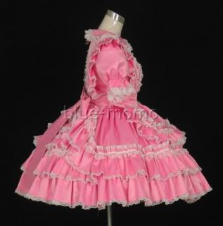 Sissy Dress Pink Satin Ruffles Adult Baby 17