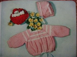 Rockabilly Vtg 50s Baby Doll Clothes Boys Girls Sz 1 6 Crochet Knitting Patterns