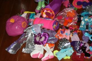 Large Lot Groovy Girls Dolls Carrying Case Clothes Furniture