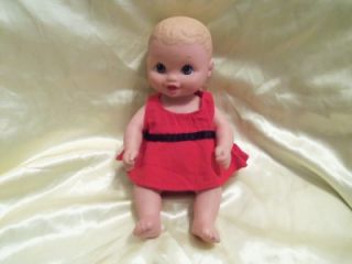 1999 Lauer Toys Water Babies Baby Doll 9 5" Horizon Group USA Animal Dress