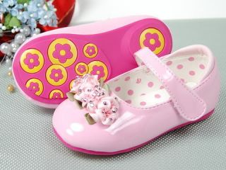 New Toddler Girl Pink Mary Jane Shoes Size 5 6 7 8