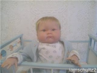 Precious 22" Reborn Sucky Lip Newborn Boy Baby Doll with Blond Hair Blue Eyes