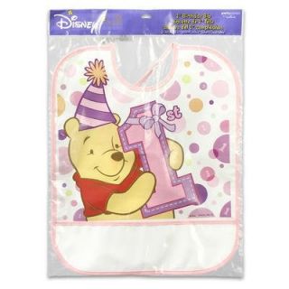 Winnie The Pooh Disposable Bib for 1st Baby Birthday Made by Disney Hallmark
