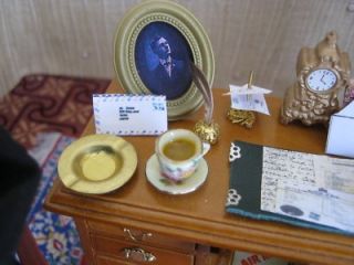Dolls House Miniatures 1 12th Scale Deluxe Writing Desk Display by Juliapaul