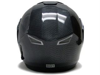 Carbon Full Face Modular Flip Up Motorcycle Helmet XXL
