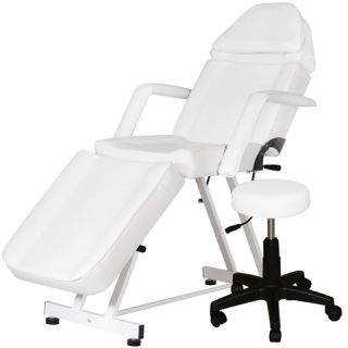 Spa Salon Beauty Equipment Massage Facial Chair Bed Tattoo with Stool FB 40W