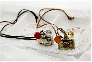 Fashion Korean Cute Favorite Vintage Style Necklace Chain Camera Pendant