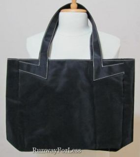 New True Religion Brand Jeans Black Tote Handbag Shoulder Bag Purse