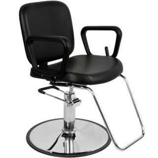 New Beauty Salon Equipment Black Reclining Hydraulic Styling Chair MP R5