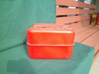 Vintage Ed Can 2 5 Gallon Boat Marine Gasoline Gas Can Container Red Yellow
