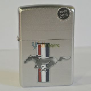 Zippo Ford Mustang Chrome Practical Decorative Cigarette Lighter Collection