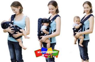 2012 Multifunction Baby Carrier Infant Sling Harness Newborn to 15 KG Blue