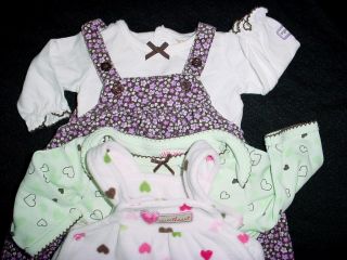 50pc Used Baby Girl Sleepwear Preemie Newborn Spring Summer Clothes Lot