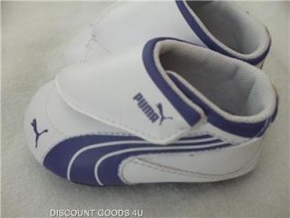 New Puma Infant Baby Crib Shoes Size 4c Puma Baby Sneaker Blue White Puma