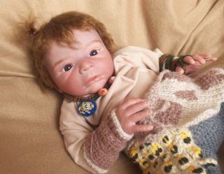 New Precious OOAK Reborn Baby Doll Niclas by Gudrun Legler The Croods Guy