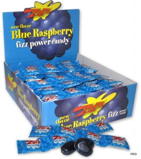 Zotz Power Candy Blue Raspberry 48 Count Factory SEALED Box Bulk Fizz Power