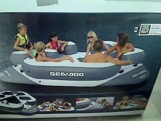 Sea Doo 6 Person Inflatable Aqua Lounge with  System