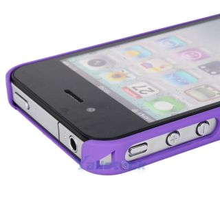 New Style Bird Nest Mesh Pattern Skin Hard Case Cover for iPhone 4 4S Purple