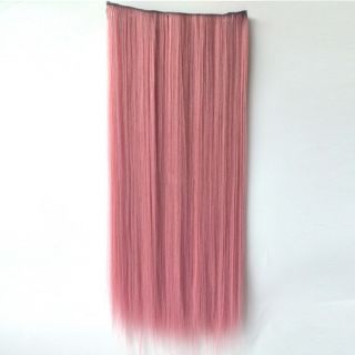 Party Mix Colors Rainbow Hair Extensions Straight Clip in on Cosplay Women