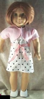 Doll Clothes Sundress Shrug Fit 18" inch American Girl Black White Pink New
