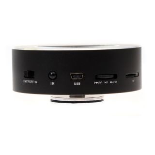 Adin 360° Vibration Resonance Remote Portable Mini Speaker USB SD Slot FM Radio