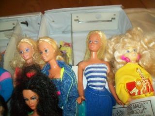 Barbie Case Lot 10 Vintage Barbies Ken Wonder Woman Michael Jackson Jem