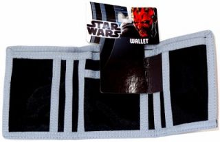 Star Wars Darth Vader Tri Fold Wallet Red Black Nylon Velcro 6 Pocket Mens Boys