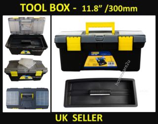 Compact Plastic Tool Box Carry Handle Organiser Toolbox DIY Storage Xmas Gift