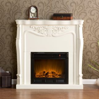 SEI FA5655E Raphael Ivory White Electric Fireplace New