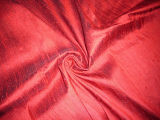 Dark Red 100 Silk Dupioni Craft Dress Drape Skirt Gown